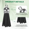 M METERXITY 100-Pack Faux Suede Tassel 1.4 Inch Small Keychain