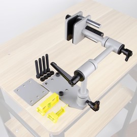 GQT Universal Bow Vise for Compound & Recurve Bows – Heavy-Duty Portable Archery Bow Press Tool with Non-Slip Clamp, Adjustable Height, and Quick-Release for Easy Maintenance & Tuning