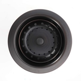 KONE 3-1/2 Inch Kitchen Sink Drain ORB Assembly with Strainer Basket/Stopper, All Stainless Steel Durable and Rustproof Oil Rubbed Bronze