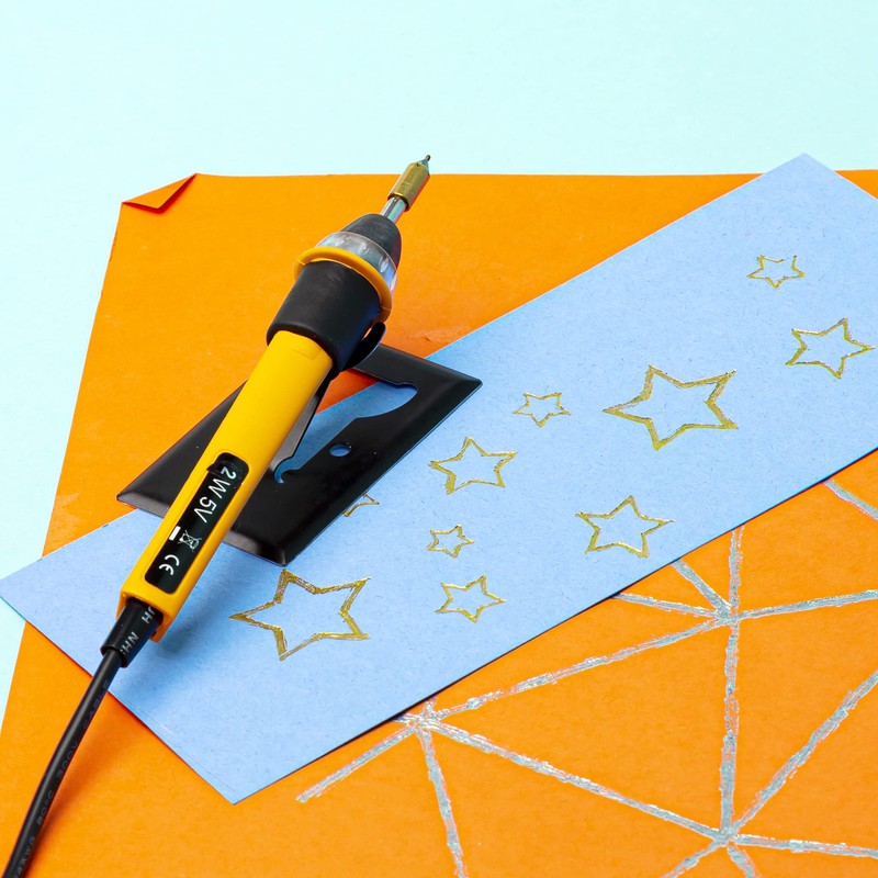 Modelcraft Art Heat Pen Starter Kit with 6 Foils, Yellow,