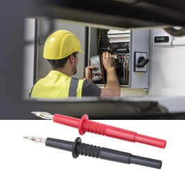 Multimeter Test Lead Set, Banana Test Tip, Wear-Resistant, Nickel Plated, Good Conductivity for Vehicle Maintenance