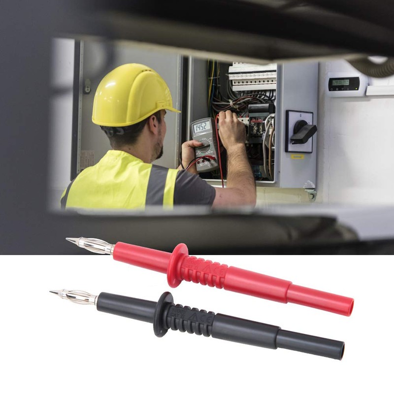 Multimeter Test Lead Set, Banana Test Tip, Wear-Resistant, Nickel Plated,