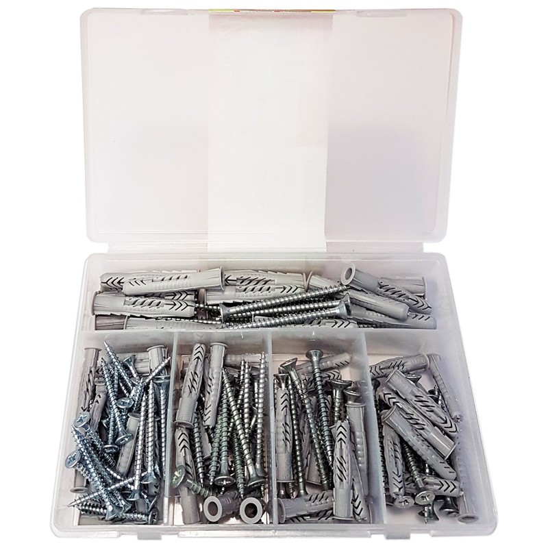 Fischer UX Kit, 80 Perforated Dowels with Screw for Mounting on