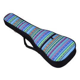 HOT SEAL 10MM Sponge Padding Waterproof Durable Colorful Conventional Ukulele Case Bag with Storage (23/24 Inch, Bohemia No.2)