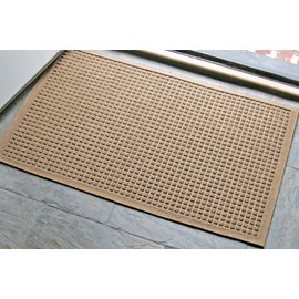 M+A Matting - 280500023 WaterHog Fashion Commercial-Grade Entrance Mat, Indoor/Outdoor Charcoal Floor Mat 3' Length x 2' Width, Camel by