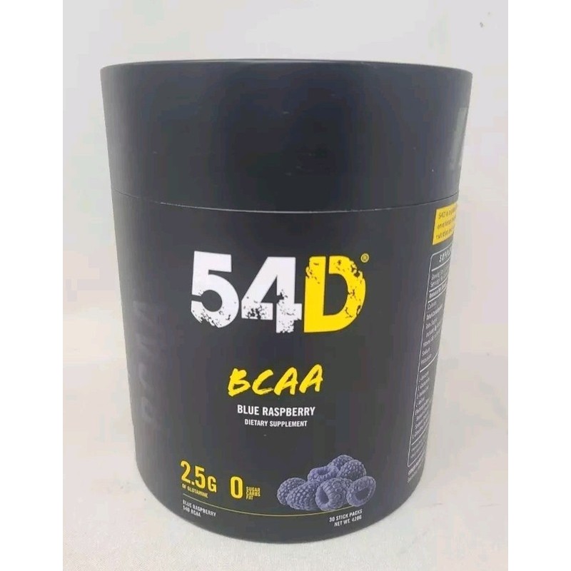 54D BCAA Blue Raspberry Dietary Supplement