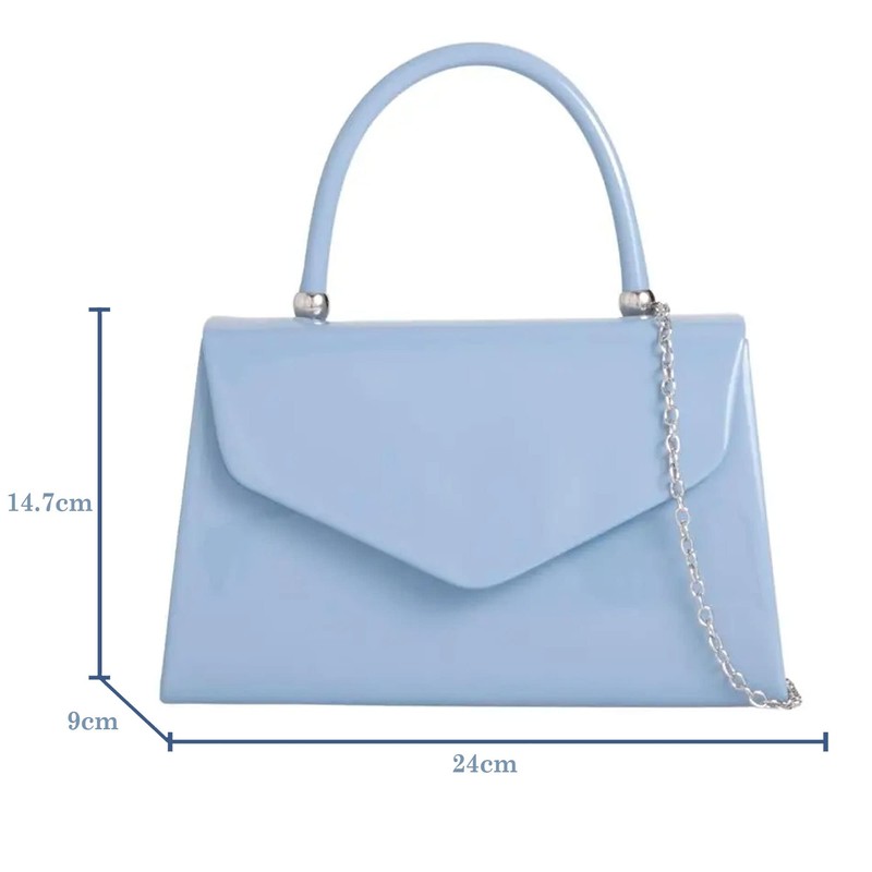 fi9® BNWT Retro Patent Leather Bridal Wedding Evening Bag Party