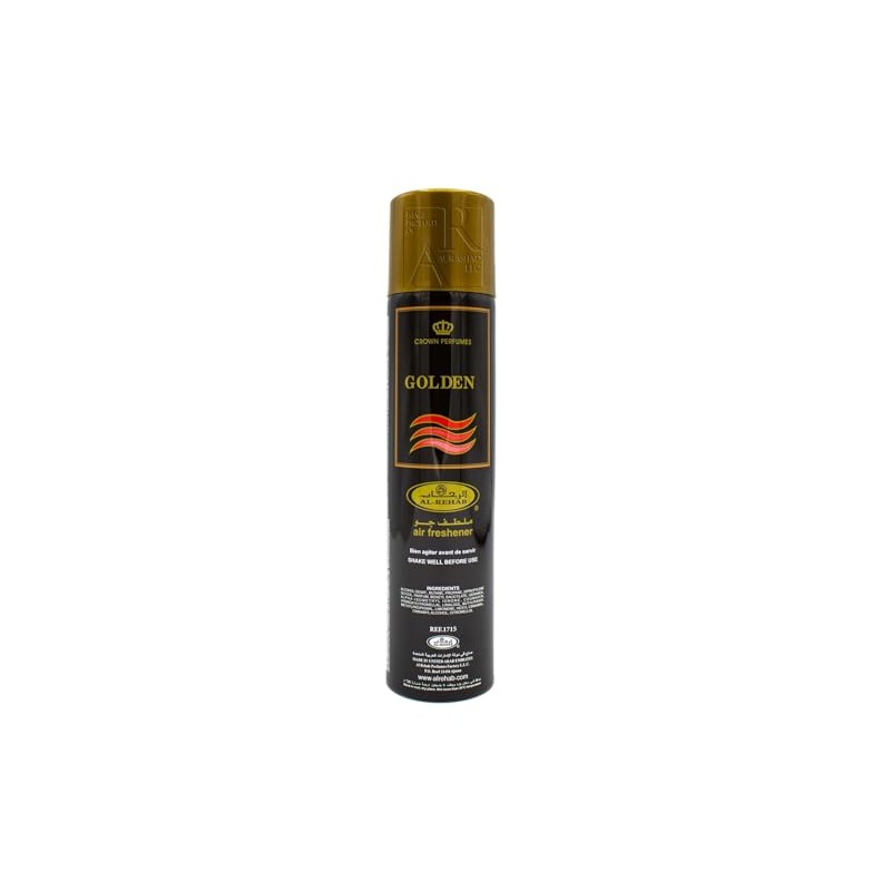 Al Rehab Golden Air Freshener, 10.15 Ounce / 300ml