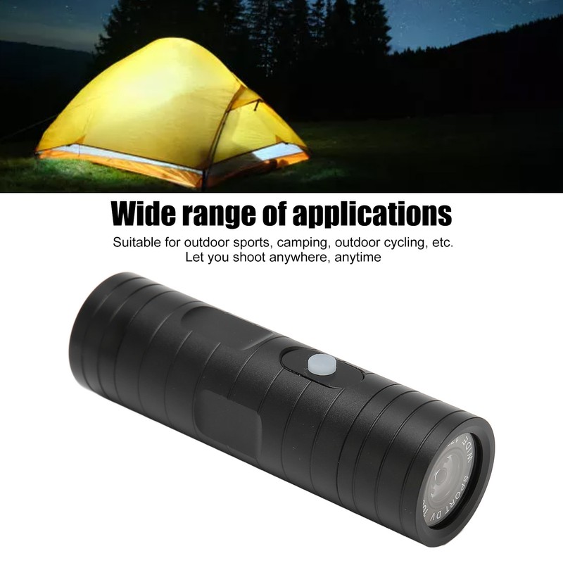 Bike Helmet Camera Video Recorder with LED Light HD 1080P