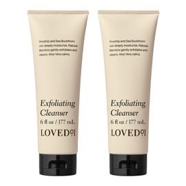 Loved01 Face & Body Exfoliating Cleanser, John Legend Skincare, Hydrating & Moisturizing Wash, Helps Skin Irritation, with Mandelic Acid for Gentle Exfoliation, 2-Pack (6 oz each)