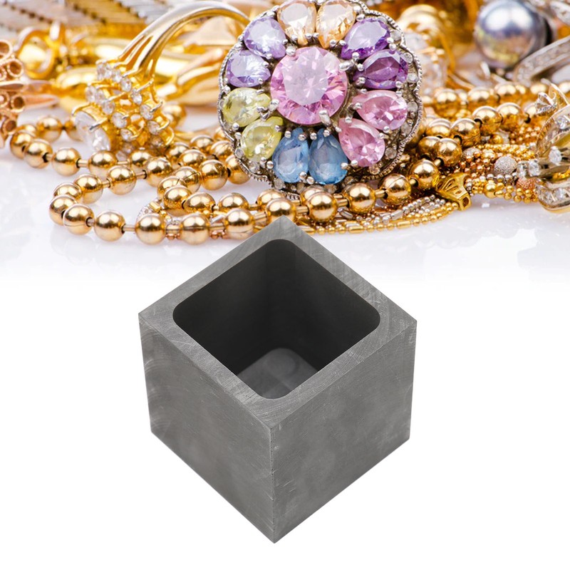 Graphite Crucible Squared Dense Graphite Sturdy Durable Corrosion Resistant Good