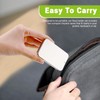Bagentry 10 Pieces Black Portable Metal Travel Floss Picks Case,