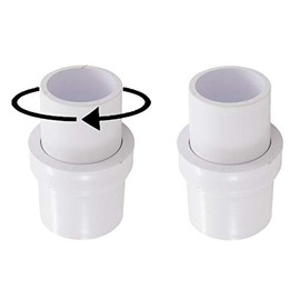 ATIE 1-1/2" Pool Vacuum Head Swivel Adapter Connector for Manual Vac Vacuum Head Replace Pentair R201566 258 Hose Swivel Adapter (2 Pack)