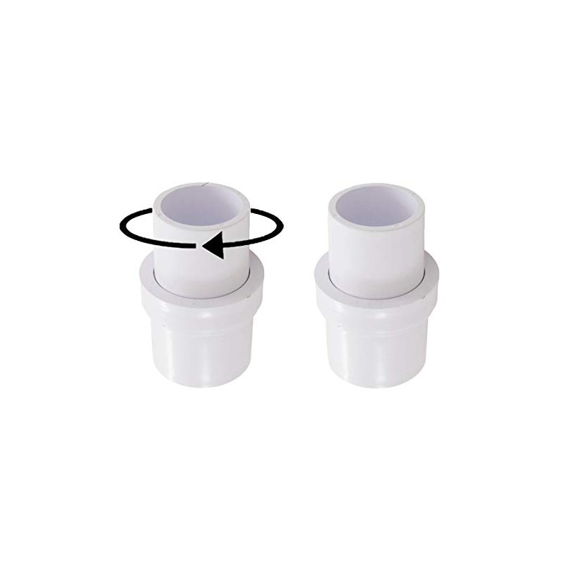 ATIE 1-1/2" Pool Vacuum Head Swivel Adapter Connector for Manual