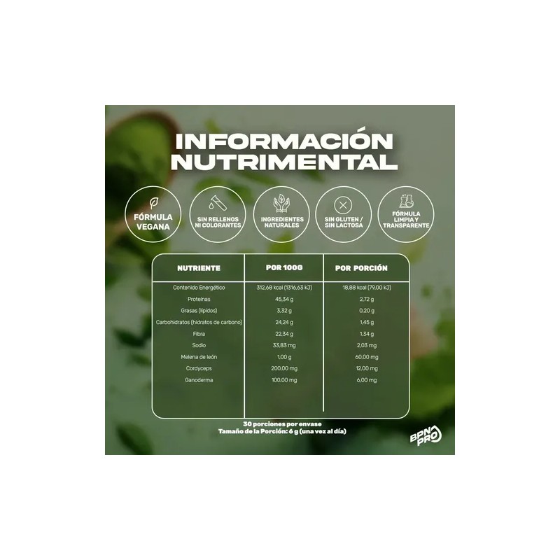 Matcha Japonés Orgánico Con Adaptógenos 180g en Polvo Té Verde
