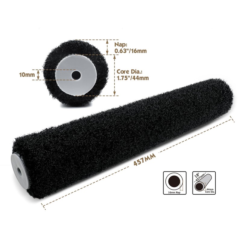 ROLLINGDOG 18" Drywall Compound Roller Cover - Heavy Duty Synthetic