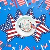 24 PCS Independence Day Star Shaped Placemats Set, 12" x