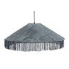 Cotton Velvet Pendant Light with Decorative Fringe Ceiling andKitchen Lights