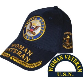 Eagle Emblems United States Navy Woman Veteran Baseball Cap