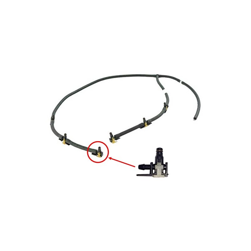 EcoDiesel 3.0L Diesel Fuel Injector Return Fitting Elbow compatible with