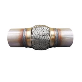 SUISFLXGRO Exhaust Flex Pipe 2"X4"/8" Universal Type 100% Stainless Steel For Heavy Duty and Cars