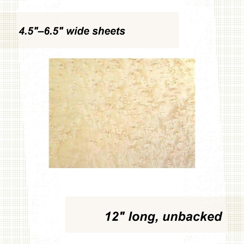 Maple, Bird's-Eye, 3 Sq. Ft. Veneer Pack