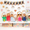 61pcs Retro Welcome Back to School Bulletin Board Welcome Poster