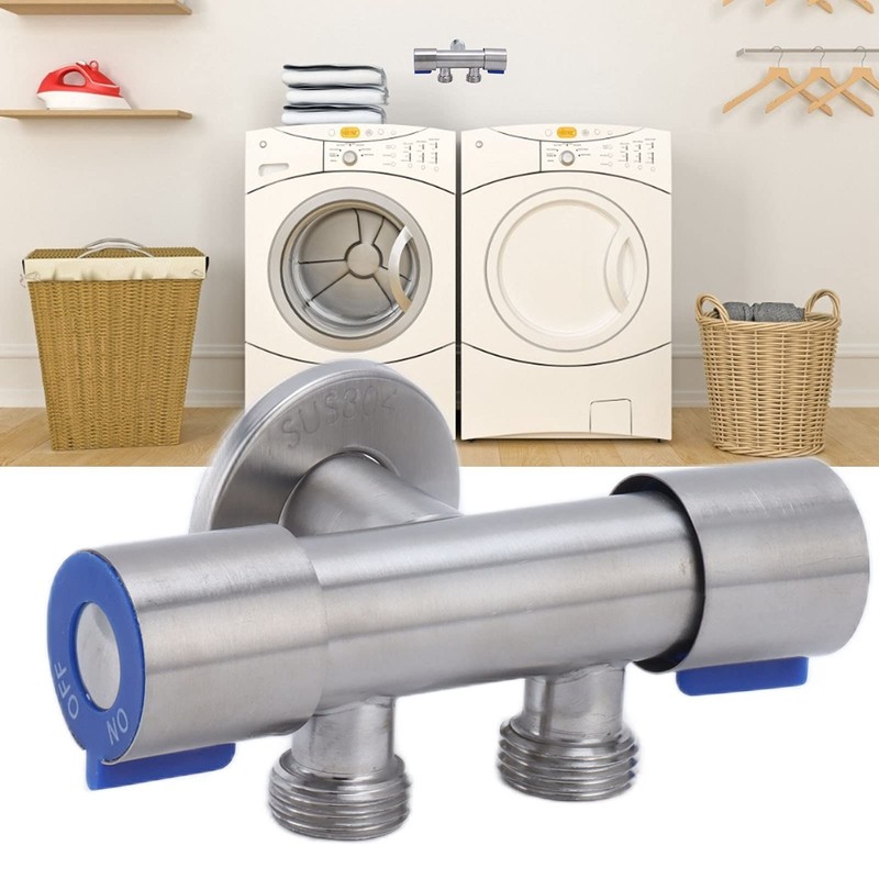 Hapivida Water Diverter Valve G1/2 Stainless Steel Angle Valve 1