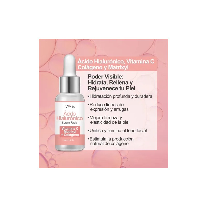 Serum Vitamina C Ácido Hialurónico Antiedad Vitamin C Hyaluronic Acid
