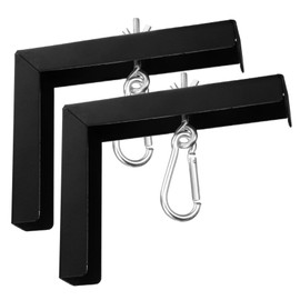 FELTECHELECTR 2pcs Shaped Wall Mount Bracket for Projector Screens Sturdy Installation Kit with Hook for Home Office Classroom Use