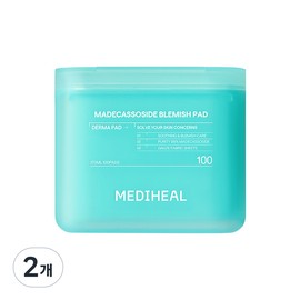 Mediheal Madecassoside Blemish Derma Pad 2nd Generation, 100 Sheets Pack, 2 Packs / 메디힐 마데카소사이드 흔적 더마 패드 2세대, 100매입, 2개