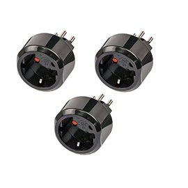 Brennenstuhl 1508542 Protective Contact Travel Adapter 10.0 A 250 V Switzerland, 3