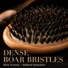 Boar Bristle Hair Brush for Detangling – Wood & Nylon