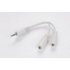 3.5mm Jack to Twin 3.5mm Jack Sockets Stereo Headphone Splitter