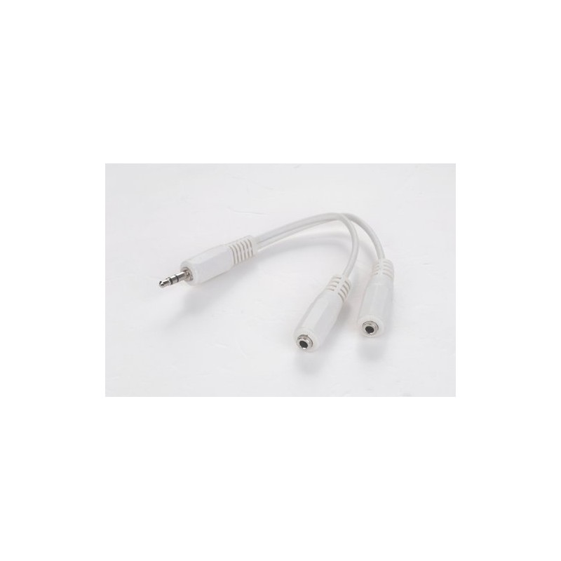 3.5mm Jack to Twin 3.5mm Jack Sockets Stereo Headphone Splitter