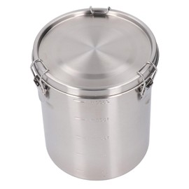 Stainless Steel Pet Food Container Canister, Large Airtight Metal Storage Bin for Dog Food, Cat Food, and Bird Seeds, Compact Kitchen Storage Ideal for Countertop Display, (2500ML)