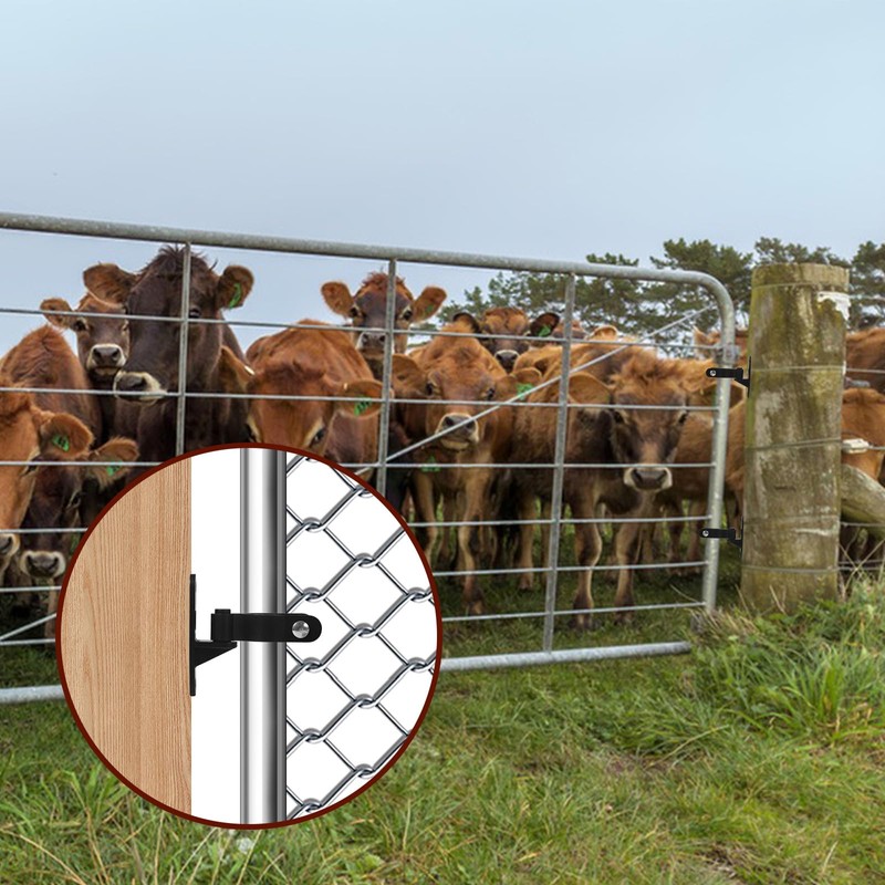 4 Pairs Wall Mount Gate Hinge, 1-5/8'' Heavy Duty Pipe