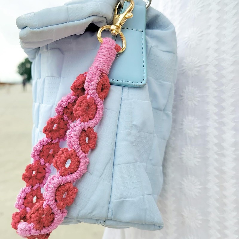 CHIWUTECH Boho Macrame Phone Wrist Strap, Cell Phone Lanyard with