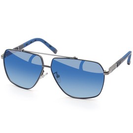 Joopin Retro Sunglasses Men's Polarised and Women's Sunglasses UV400 Polarised Sunglasses Men for Fishing Holidays and Driving, 03-transparent blue