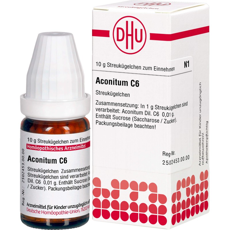 DHU Aconitum C6 Streukügelchen, 10 g Globules