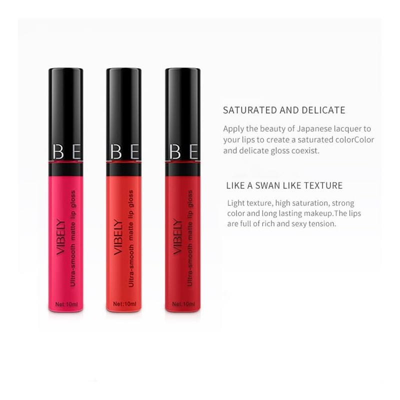 SeleneTenderaes 11-color matte non-stick cup lip glaze non-decolorizing lip gloss