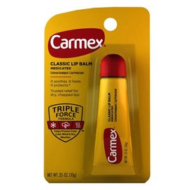 Carmex Bálsamo labial clásico medicado 0.35 oz (paquete de 3)