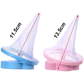 Ezonedeal Lint Catcher for Laundry,Pet Hair Remover for Laundry,Washing Machine Lint Catcher Floating Mesh Bag,Reusable Household Hair Filter Washer Lint Trap Net - Laundry Hair Catcher (Blue)