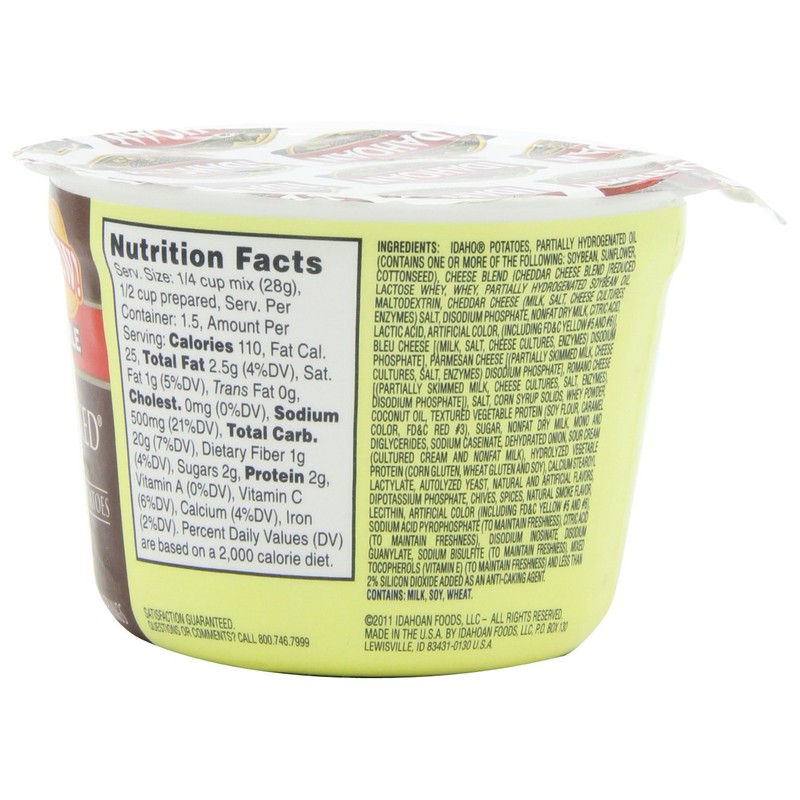 Idahoan Mashed Potatoes, Loaded Baked, 1.5 Ounce (Pack of 12)