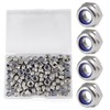 SPEEDWOX 100 PCS M6 x 1mm Nylon Insert Nuts Locknuts,