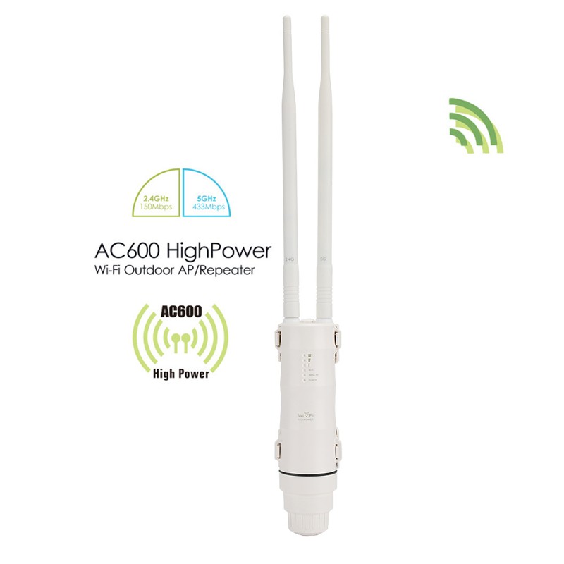 Wireless Wifi Extender High Power Outdoor AP Repeater AC600 Dual