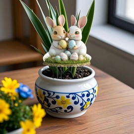 Easter bunny garden stake, Easter bunny, Easter egg, Easter decoration, outdoor Easter fairy garden stake, Easter decoration, vintage Easter bunny, Easter egg garden signs, Easter bunny, Easter eggs,