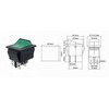 Rocker Switch, Device Switch 4 Pin 16 A 250 VAC
