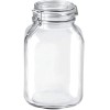Bormioli Rocco Fido Glass Square Jar, 3 Liter