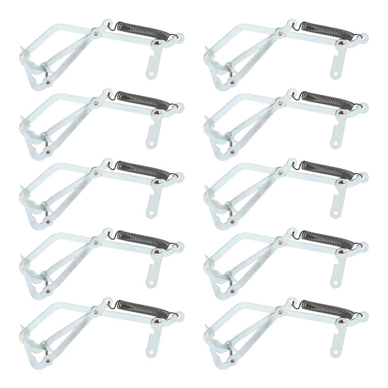 10pcs Stainless Steel Crab Grabber Rustproof Seafood Grabber with Spring